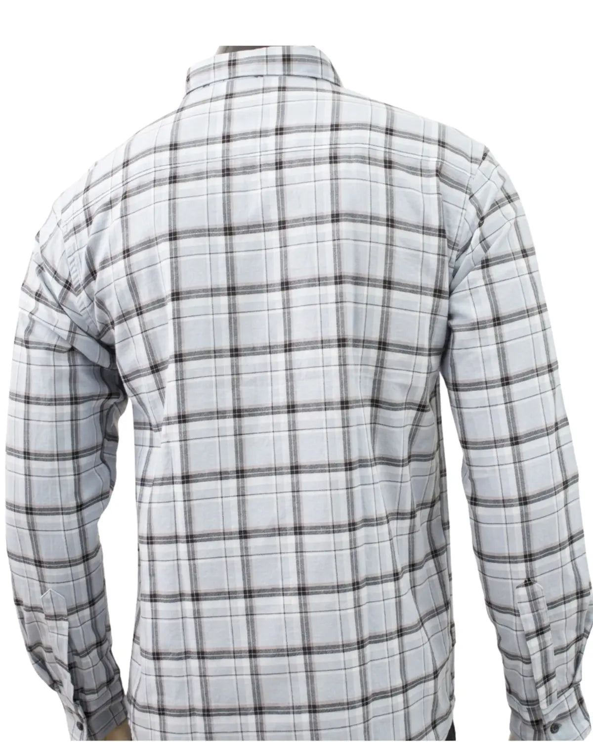 Men's Grey Checked Full Sleeve Casual Shirt