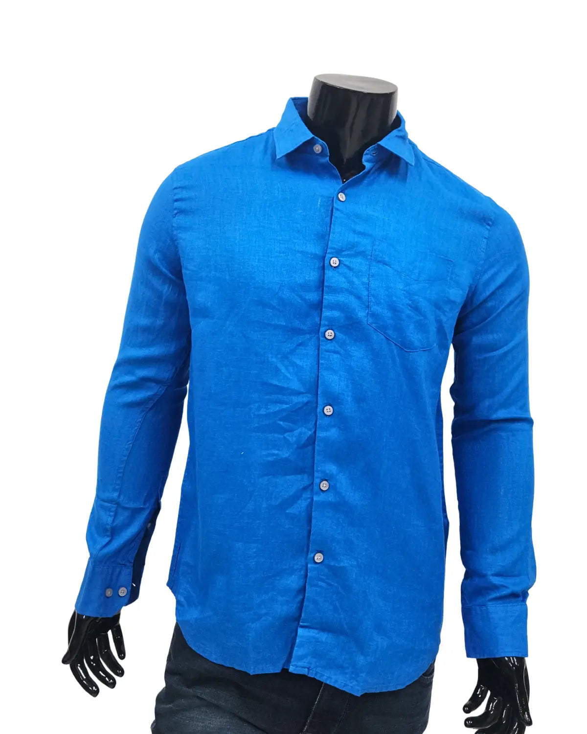 Royal Blue 100% Pure Linen Shirt