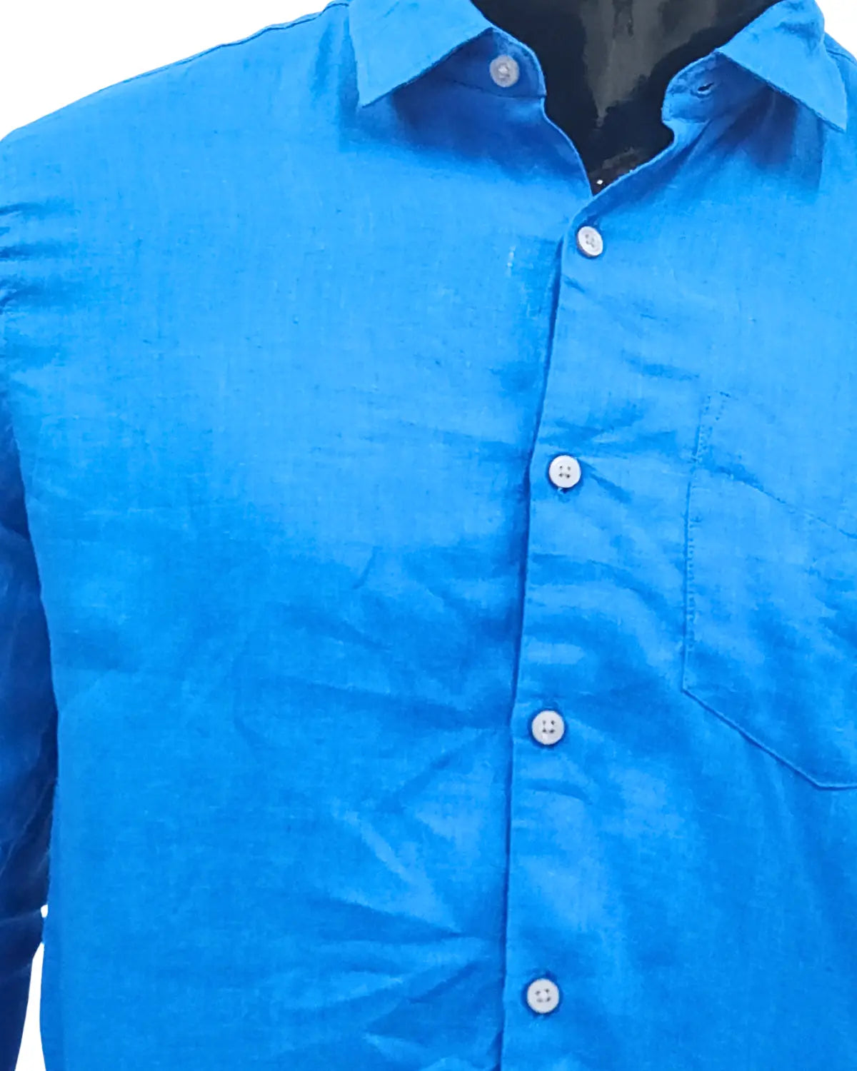 Royal Blue 100% Pure Linen Shirt