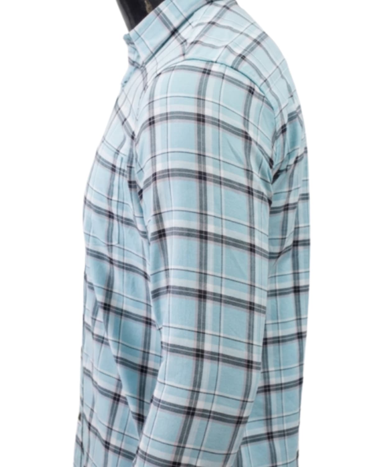 Men's Sky Blue Checked Full Sleeve Casual Shirt