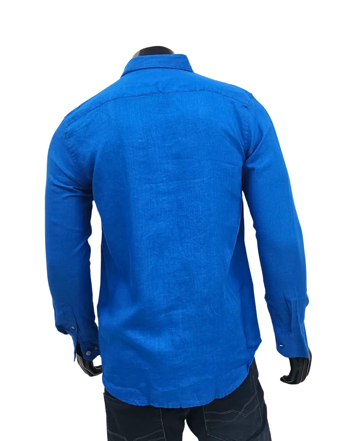 Royal Blue 100% Pure Linen Shirt