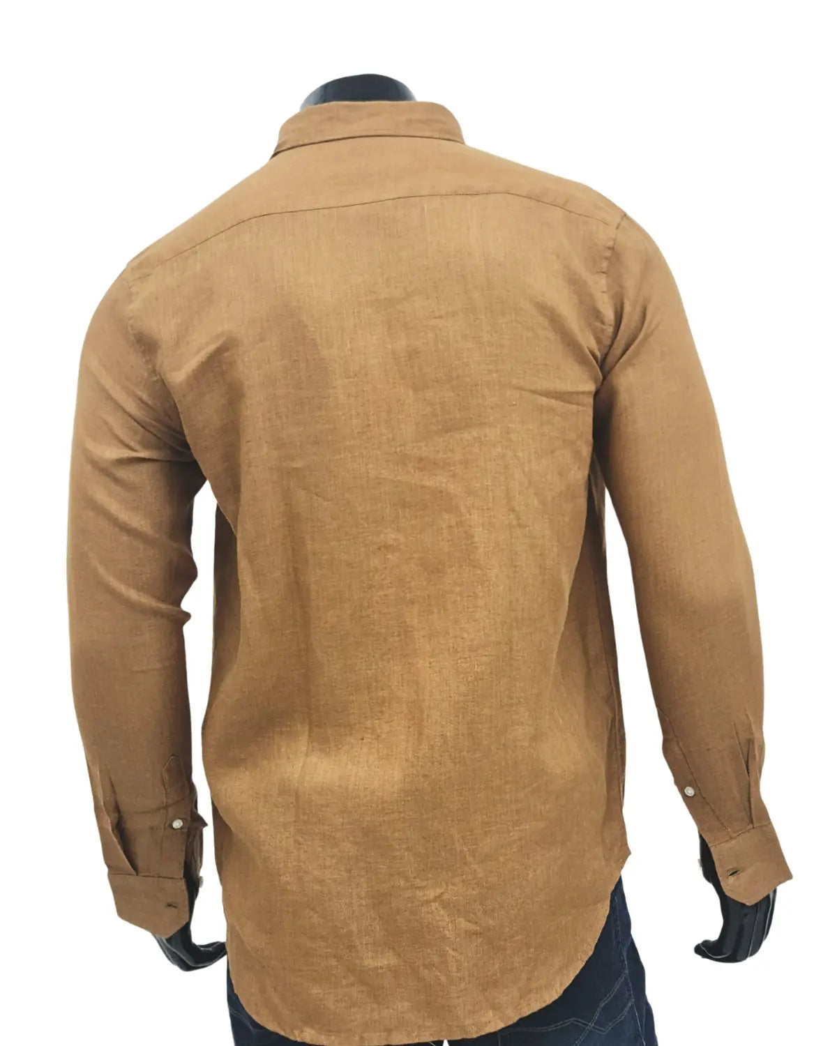 Golden Brown 100% Pure Linen Shirt