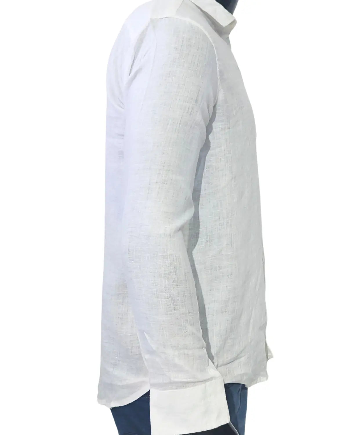 100% Pure Linen White Full Sleeve Shirt