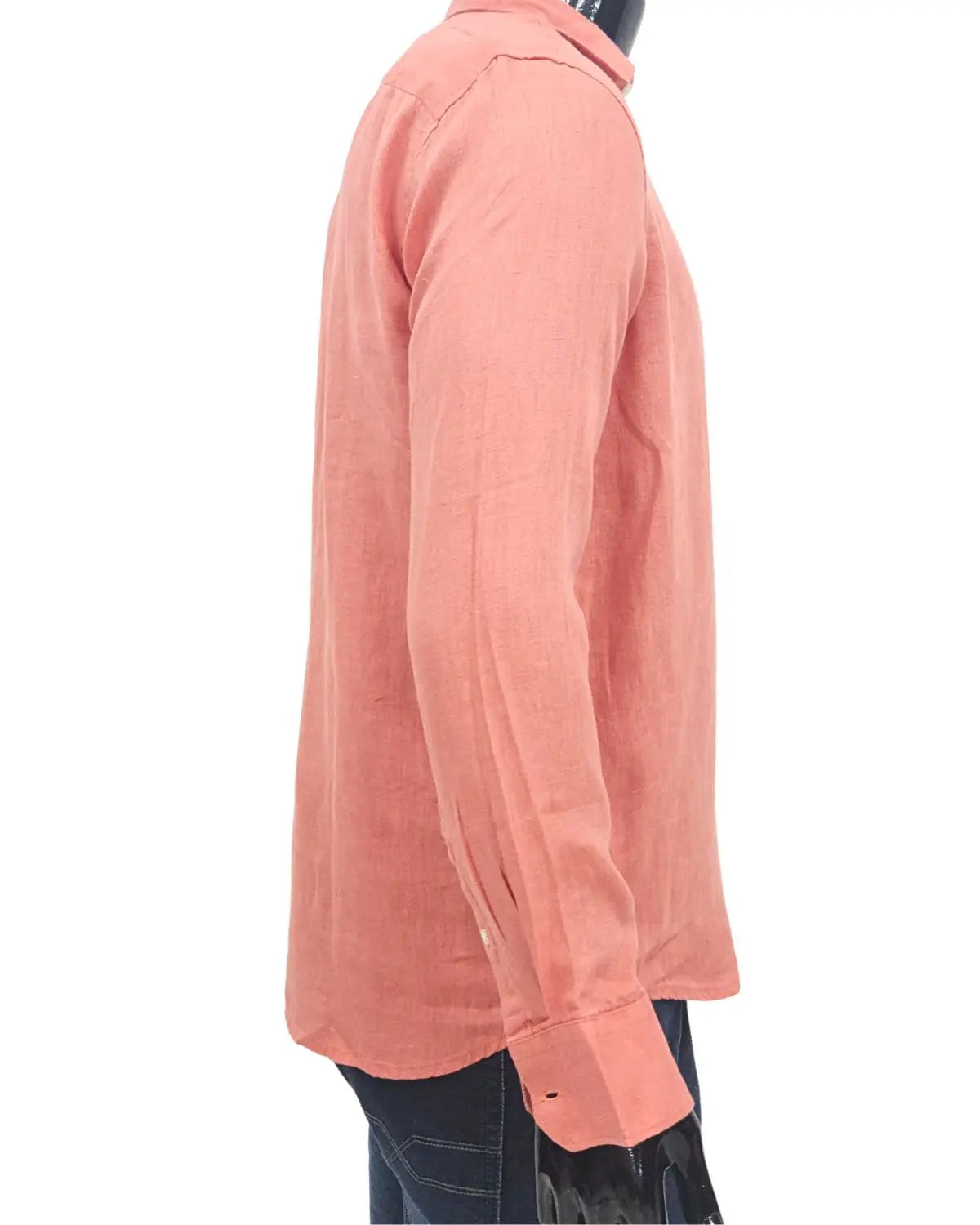 Simon Red 100% Pure Linen Shirt